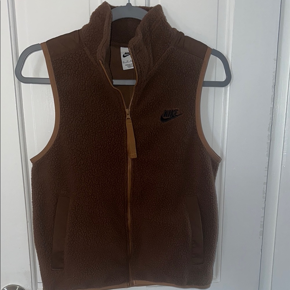 Nike Brown Fleece Vest